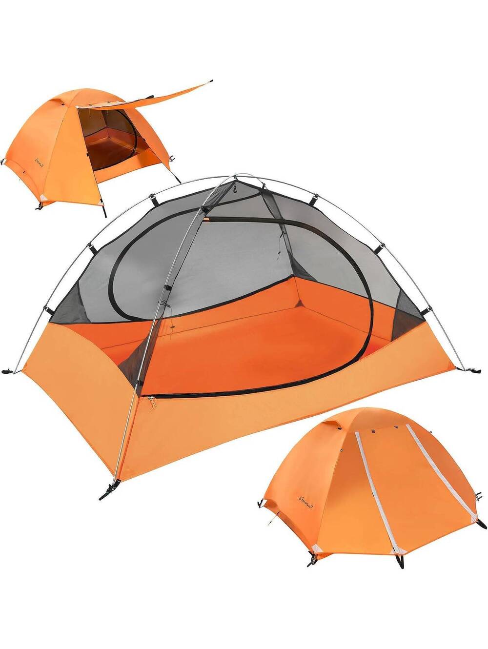 3 Person Lightweight Backpacking Tent Ultralight Camping Tent One to Four Person
